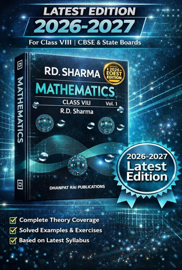 RD Sharma Mathematics Class 8 Vol. 1, 2026-2027 Edition, CBSE & State ...