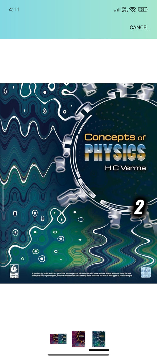Concepts of Physics - HC Verma - Vol  2  [ORIGINAL BOOKS-TOP GRADE PAPER & PRINT] - 2026  - Latest Editions