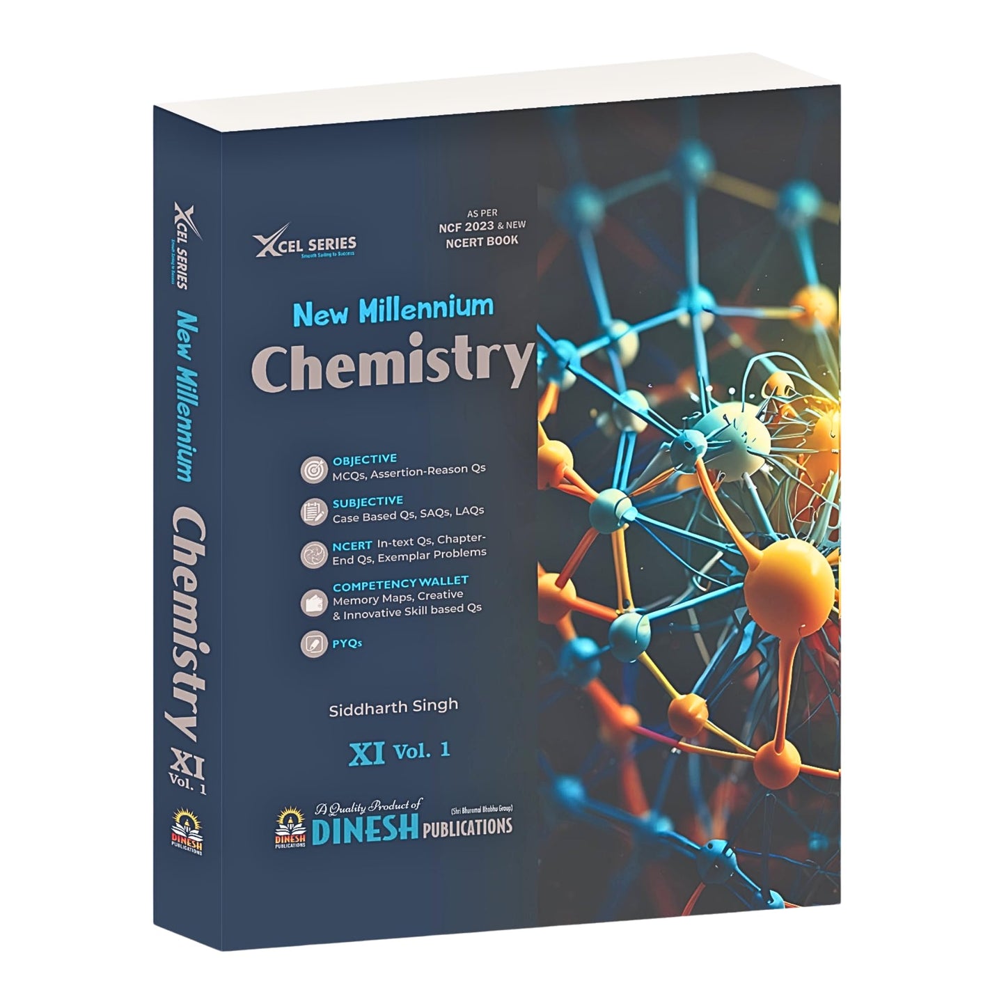DINESH Publication's New Millennium CHEMISTRY Class 11 (2025-2026 Session) (1 set of 2 Books) Cbse