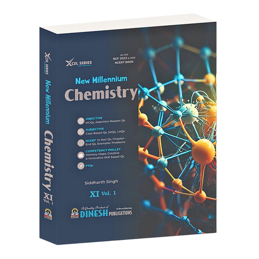 DINESH Publication's New Millennium CHEMISTRY Class 11 (2025-2026 Session) (1 set of 2 Books) Cbse