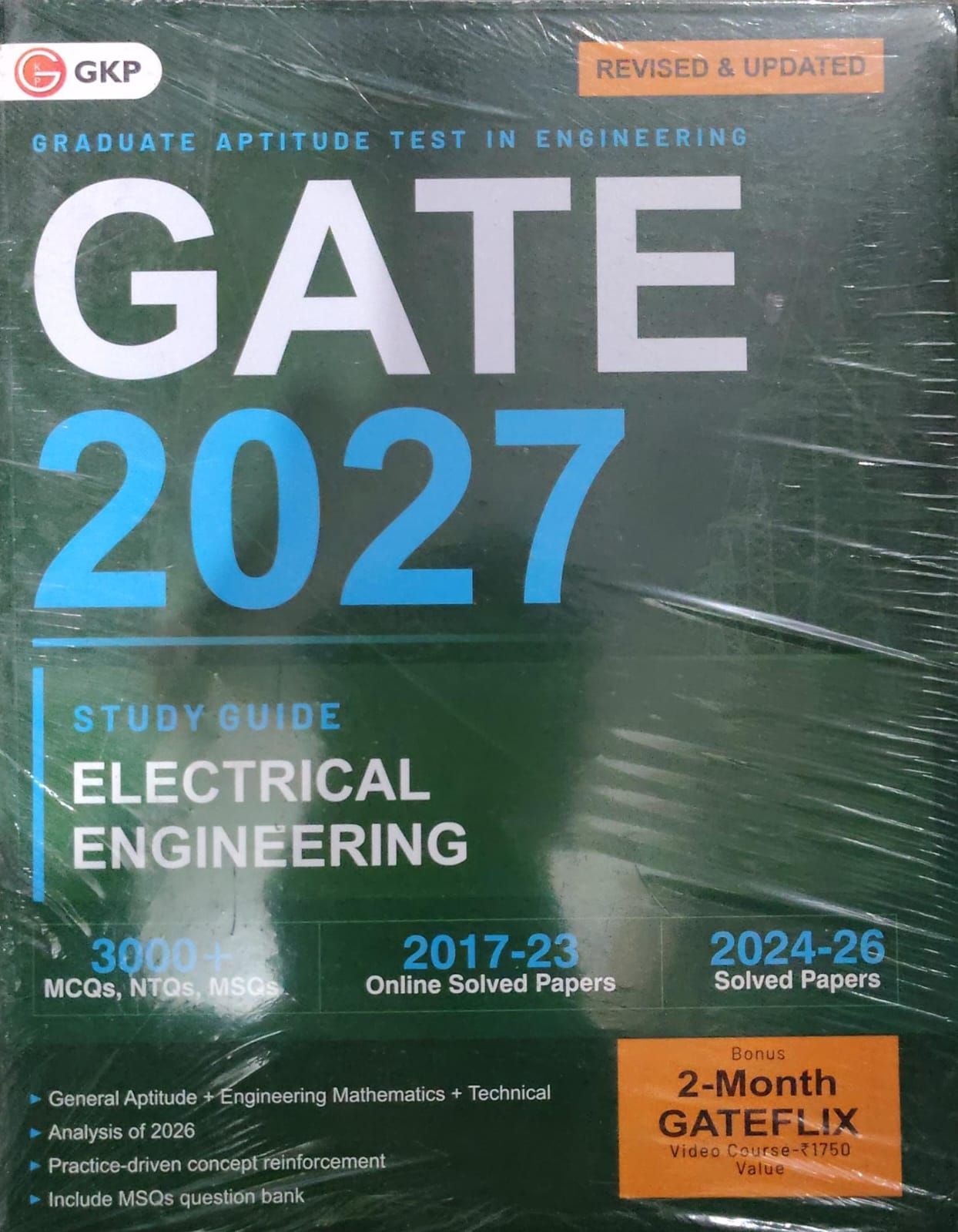 GATE 2027 Study Guide - Electrical Engineering - GKP - Revised & Updated Edition - 3000+ MCQs, NTQs, MSQs - 2017-2026 Solved Papers - With Bonus 2-Month GATEFLIX Video Course