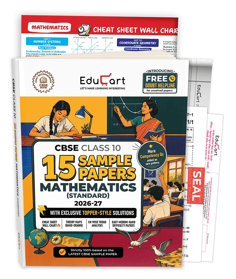 Educart CBSE Class 10 15 Sample Papers Mathematics (Standard) 2026-27
