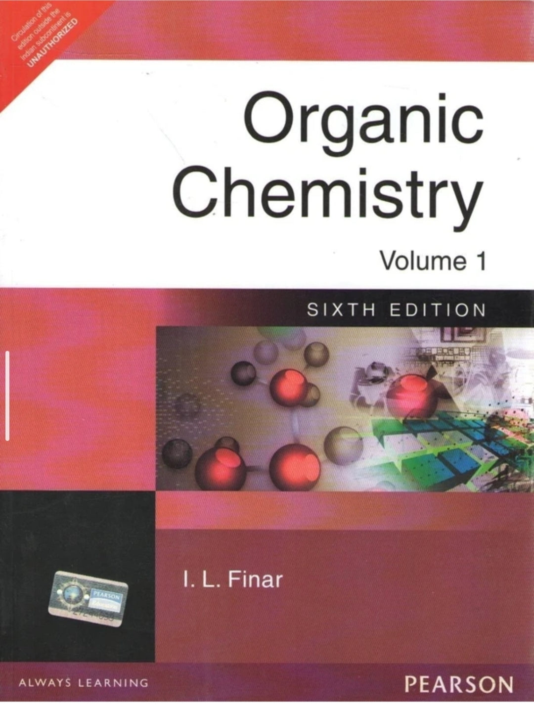 ORGANIC CHEMISTRY, VOLUME 1, 6TH EDN
6th Edition