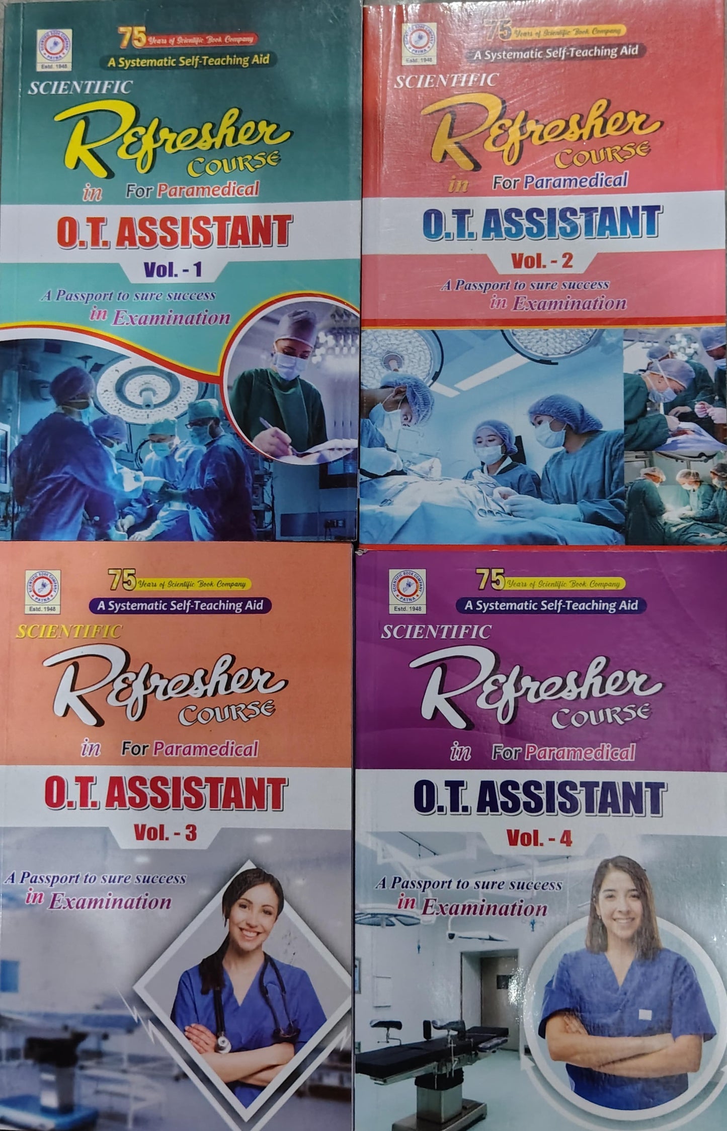 Scientific Refresher Course in O.T. Assistant – Complete 4 Volume Question Bank & Guess Set for Paramedical Students | Vol 1-4 Exam Guide for Jharkhand, Bihar & All State Paramedical Exams*