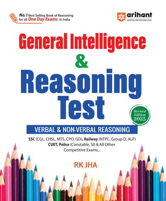 General Intelligence & Reasoning Test | Revised Edition 2025 | English Medium | By RK Jha