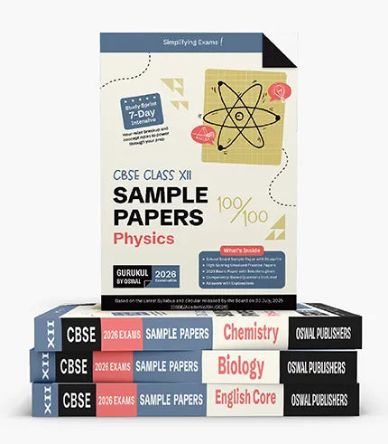 CBSE Sample Papers Class 12 Bundles (Set of 4)
Physics, Chemistry, Biology & English for Exam 2026