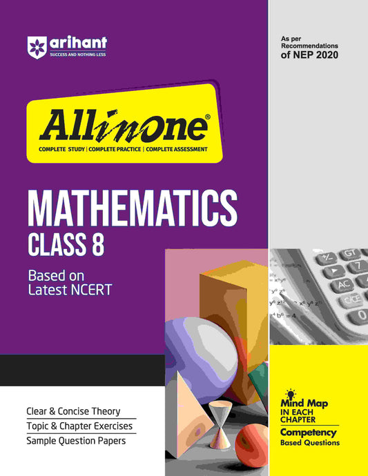 All In One CBSE Mathematics Class 8th | For CBSE Exams 2026| Based On Latest NCERT| Arihant