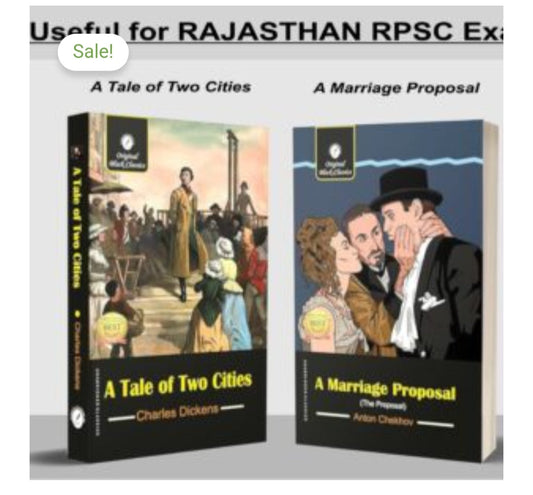 A Tale of Two Cities  
Author: Charles Dickens  
Publication: Original Black Classics  
 A Marriage Proposal (The Proposal)
Author:Anton Chekov
Publication: Original Black Classics
