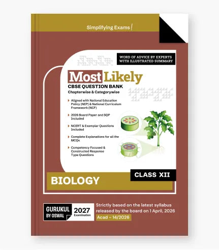 Biology Most Likely Question Bank
CBSE Class 12 for 2027 Exam| Gurukul by Oswaal