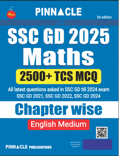 SSC GD 2025 Maths 2500 TCS MCQ Chapter Wise English Medium| PINNACLE