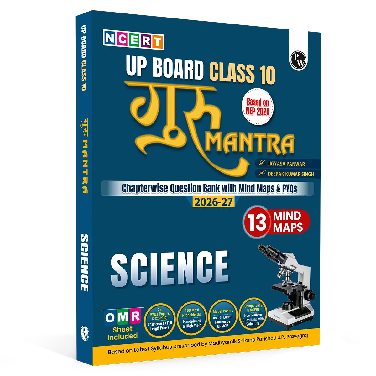 PW UP Board Class 10 Question Bank Science Guru Mantra By Jigyasa Panwar Mam & Deepak Sir For 2026-27 Exam | NEP 2020 | Chapter-wise NCERT Exercises with Mind Maps & PYQs
By PW