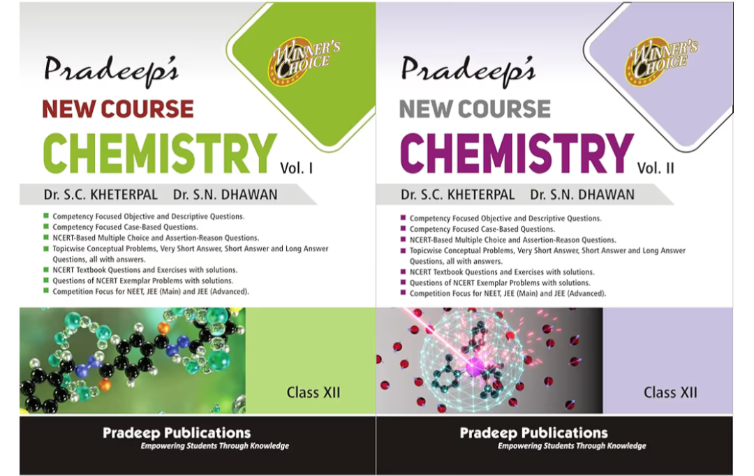 Pradeep New Course Chemistry For Class 12 Vol 1 And 2 By SC Kheterpal |2025-26