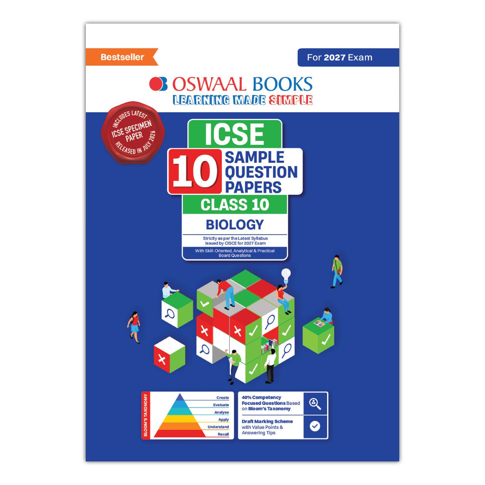 Oswaal ICSE 10 Sample Question Papers Class 10 Biology (For 2027 Exam)