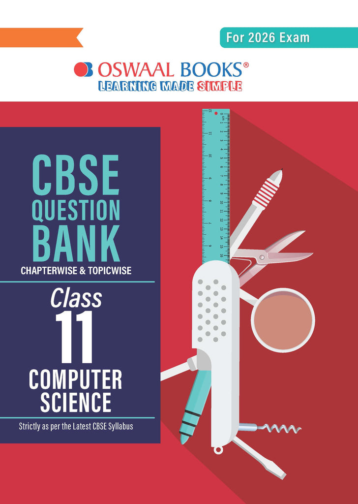 CBSE Question Bank Class 11 Computer Science, Chapterwise And Topicwise Solved Papers For 2026Exams| Oswaal