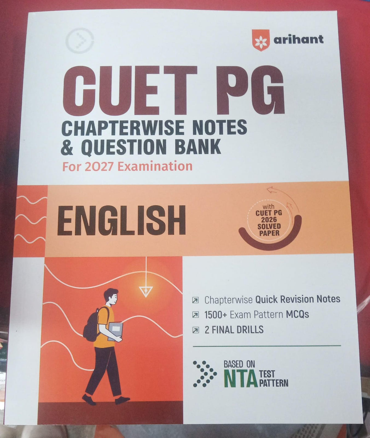 Arihant CUET PG English Chapterwise Notes & Question Bank for 2027 Examination