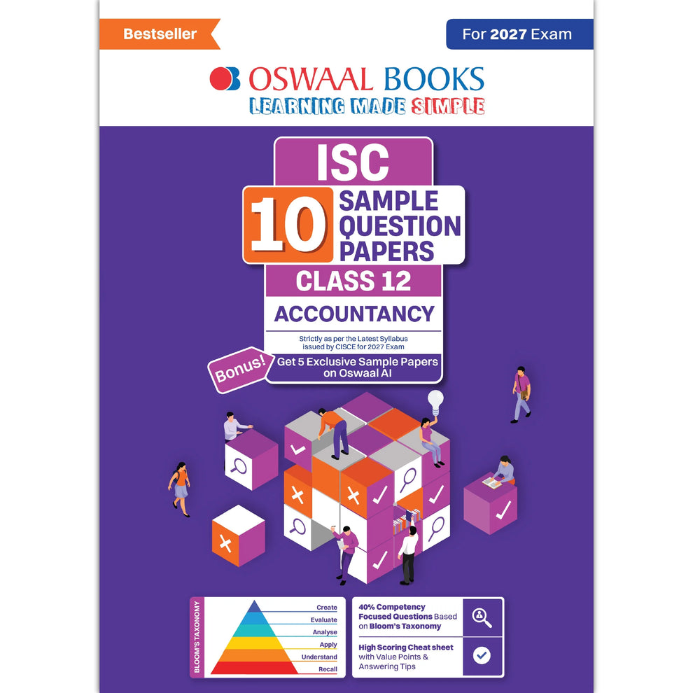 Oswaal ISC 10 Sample Question Papers Class 12 Accountancy (For 2027 Exam)