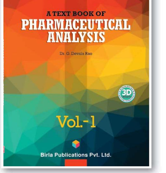 A Text Book of Pharmaceutical Analysis Vol-1 | Dr. G. Devala Rao | Birla Publications Pvt. Ltd.