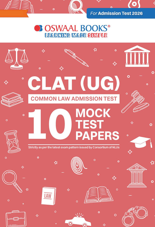 CLAT (UG) (COMMON LAW ADMISSION TEST) | 10 Mock Test Papers | For 2026 Admission Test| Oswaal