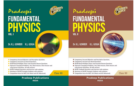 Pradeep s Fundamental Physics Vol 1 & 2 For Class 12|2025-26 Latest