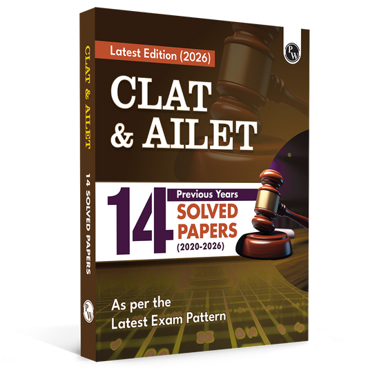 CLAT & AILET 14 Previous Years Solved Papers (2020-2026) Yearwise with Detailed Explanation For 2027 Exam
By PW