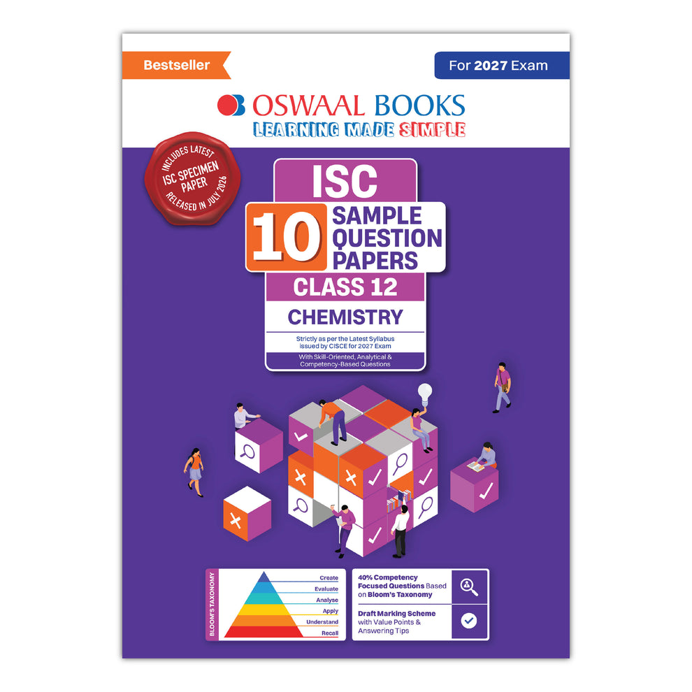 Oswaal ISC 10 Sample Question Papers Class 12 Chemistry (For 2027 Exam)