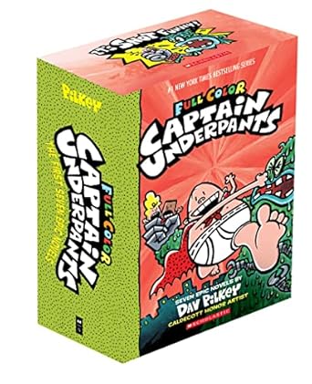 Full Color Captain Underpants Box Set Author and Illustrator: Dav Pilkey (NOVEL)