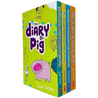 The Diary of Pig 4-Book Collection Author: Emer Stamp (NOVEL)