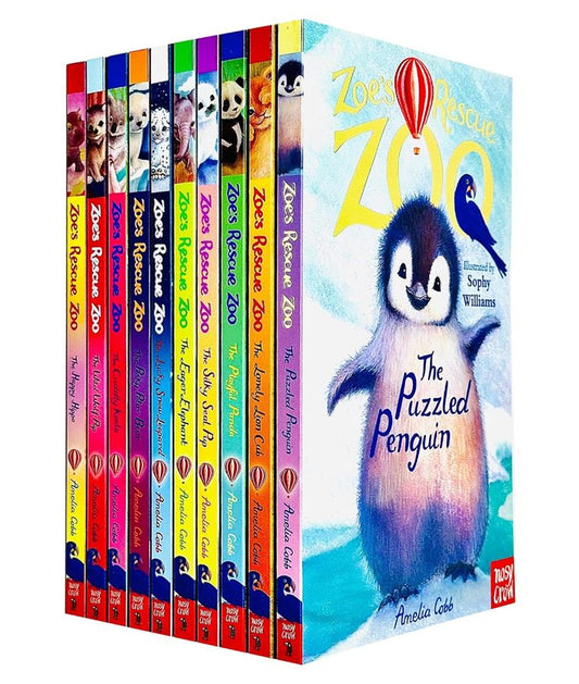 Zoe’s Rescue Zoo 10 Book Collection      Author: Amelia Cobb      Illustrator: Sophy Williams   (NOVEL)