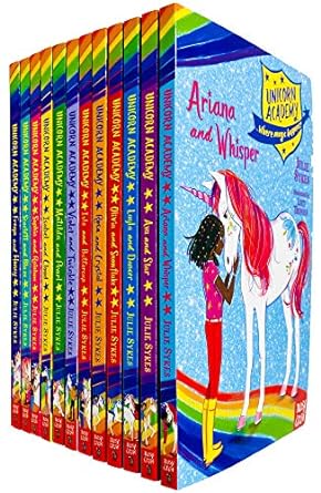 A Unicorn Academy book collection by Julie Sykes, featuring Ariana and Whisper (NOVEL)